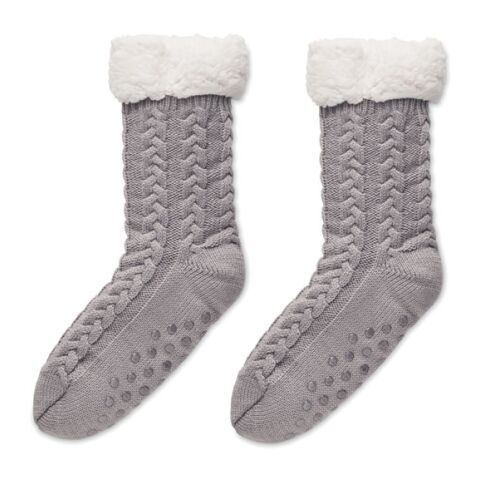 Pair of slipper sock M grey | No Branding | not available | not available | not available