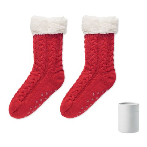 Pair of slipper sock L red | No Branding | not available | not available | not available