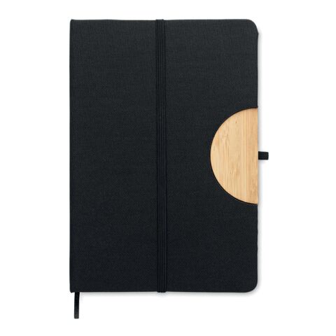 A5 RPET notebook with phone stand black | No Branding | not available | not available | not available