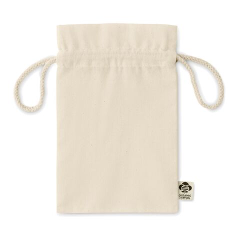 Small organic cotton gift bag beige | No Branding | not available | not available | not available