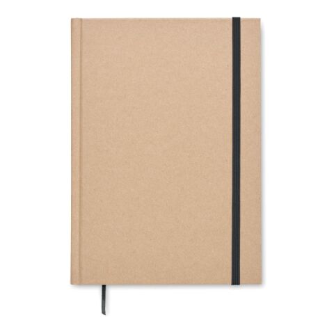 A5 recycled page notebook with ribbon page-marker black | No Branding | not available | not available