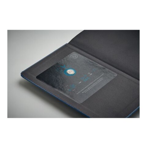 A5 recycled page notebook with cotton page-marker blue | No Branding | not available | not available | not available