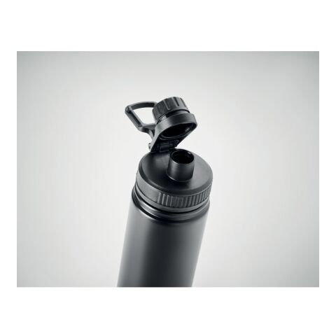 Double wall bottle with sip cap 500 ml black | No Branding | not available | not available | not available