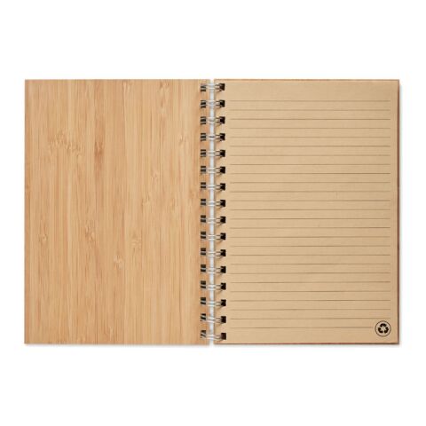 A5 ring bound Bamboo notebook wood | No Branding | not available | not available