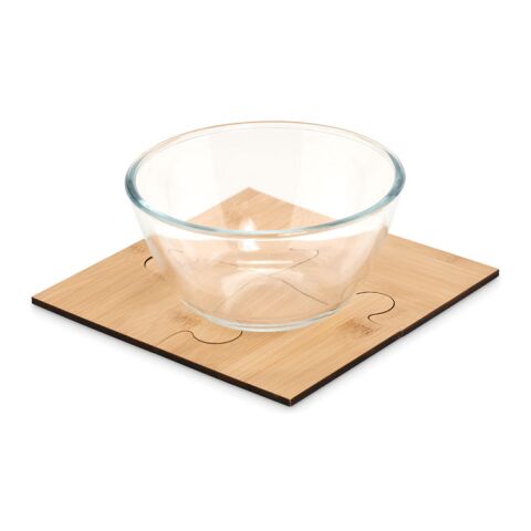 Set of 4 puzzle coasters wood | No Branding | not available | not available