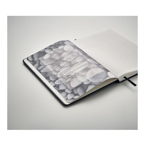 A5 notebook recycled carton black | No Branding | not available | not available