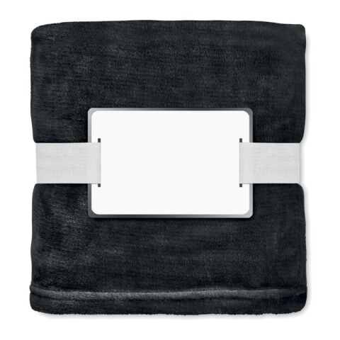 RPET fleece blanket 280 gr/m² black | No Branding | not available | not available | not available