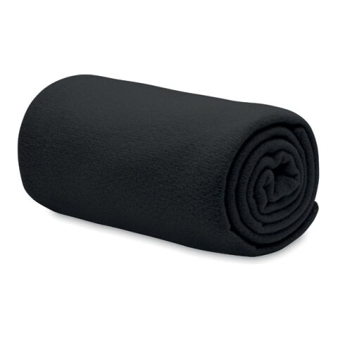 RPET fleece blanket 130gr/m² black | No Branding | not available | not available | not available