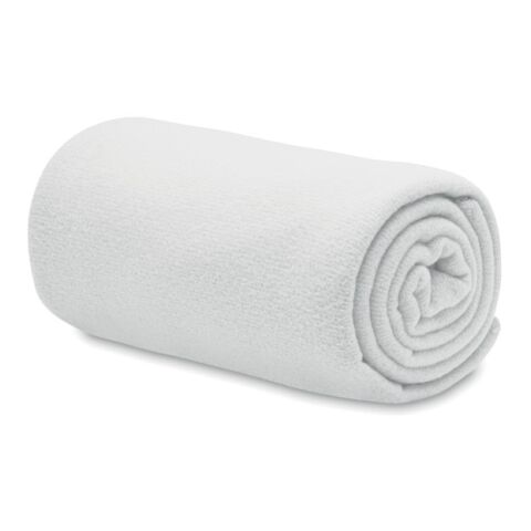 RPET fleece blanket 130gr/m² white | No Branding | not available | not available | not available