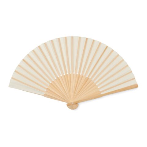 Manual hand fan in bamboo beige | No Branding | not available | not available