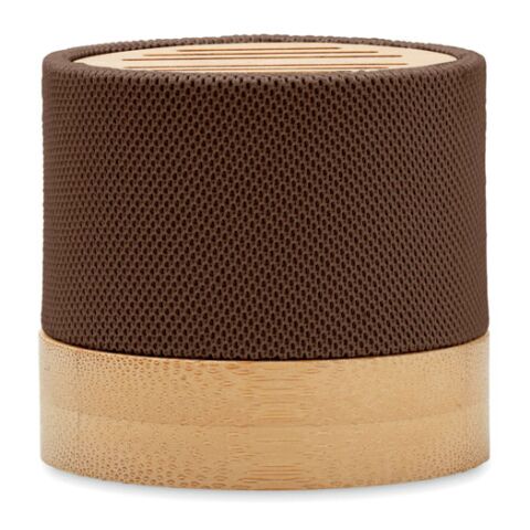 Bamboo RPET wireless speaker Chocolate | No Branding | not available | not available | not available