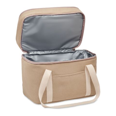 Cooler bag canvas 320 gr/m² beige | No Branding | not available | not available | not available