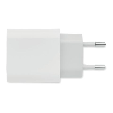 18W 2 port USB charger EU plug white | No Branding | not available | not available | not available