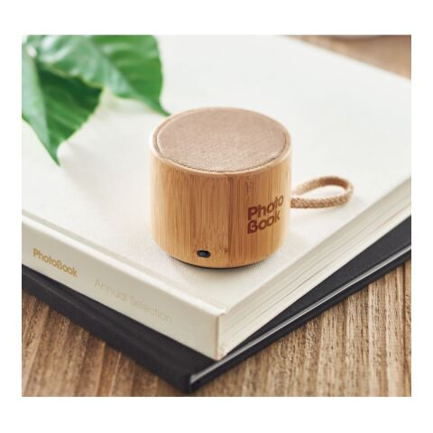 Round bamboo 5.1 wireless speaker wood | No Branding | not available | not available