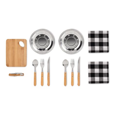 Picnic 2 person set in pouch beige | No Branding | not available | not available | not available