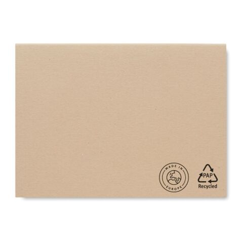 Recycled paper memo set beige | No Branding | not available | not available | not available