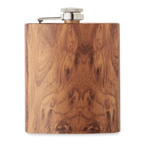 Slim hip flask 190 ml brown | No Branding | not available | not available | not available