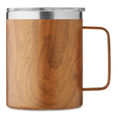 Double wall tumbler with wooden look 300 ml brown | No Branding | not available | not available | not available