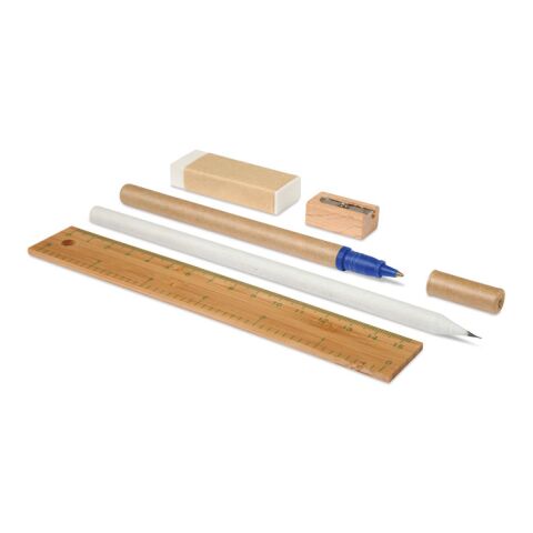 Stationary set in cotton pouch beige | No Branding | not available | not available | not available