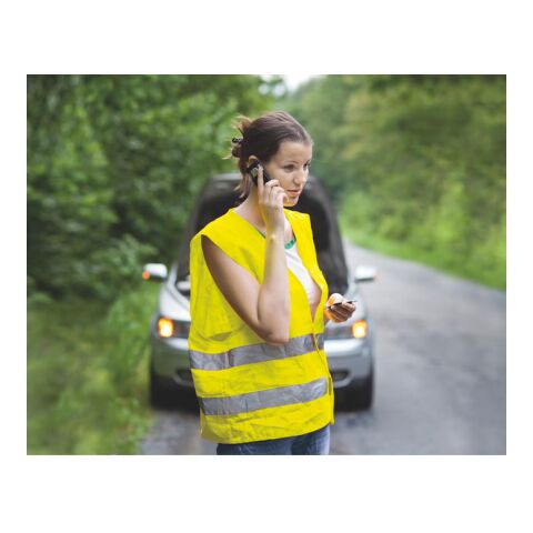 Knitted material waistcoat yellow | No Branding | not available | not available | not available