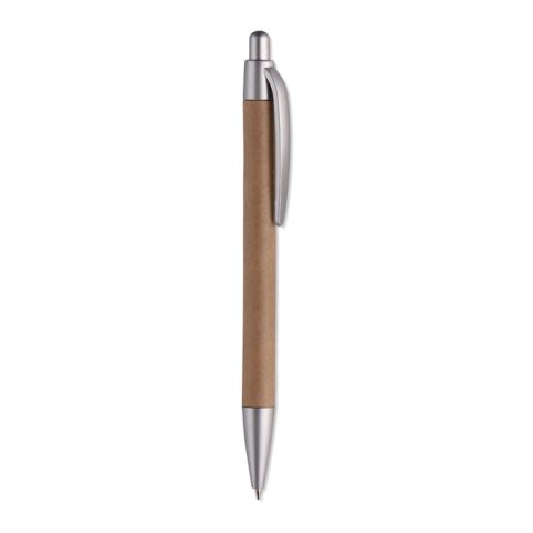 Carton barrel ball pen matt silver | No Branding | not available | not available