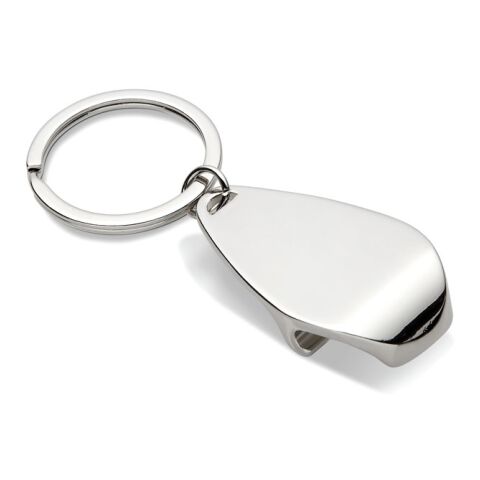 Bottle opener key ring shiny silver | No Branding | not available | not available