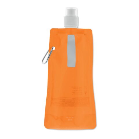 Foldable water bottle transparent/orange | No Branding | not available | not available