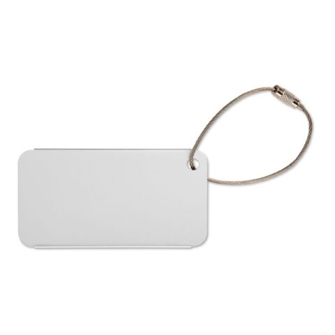 Basic aluminium luggage tag matt silver | No Branding | not available | not available | not available
