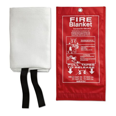 Fire blanket in pouch 100x95cm red | No Branding | not available | not available | not available