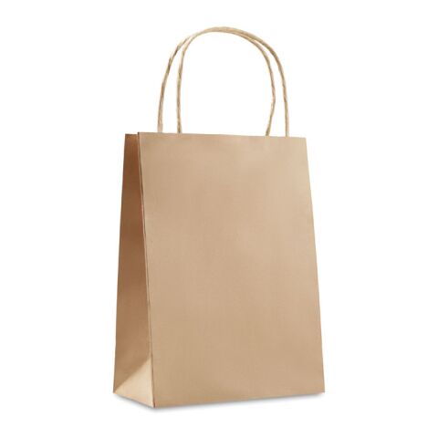 Gift paper bag small 150 gr/m² beige | No Branding | not available | not available | not available