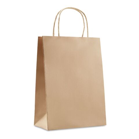 Gift paper bag medium 150 gr/m² beige | No Branding | not available | not available | not available