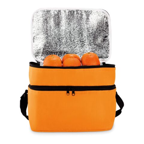 Cooler bag with 2 compartments orange | No Branding | not available | not available | not available