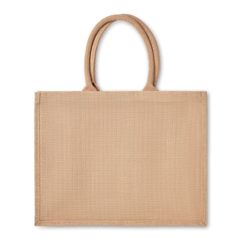 Jute shopping bag with short handles beige | No Branding | not available | not available | not available