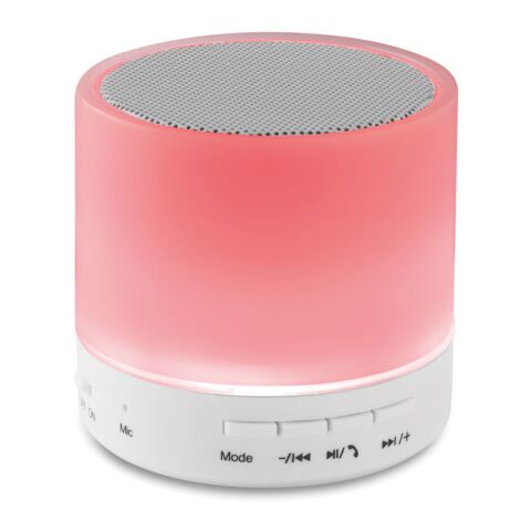 Round wireless speaker LED white | No Branding | not available | not available