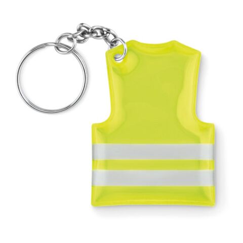 Key ring with reflecting vest neon yellow | No Branding | not available | not available