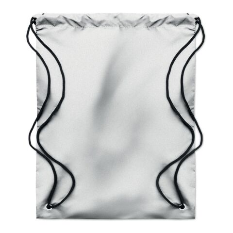 Reflective polyester drawstring bag silver | No Branding | not available | not available | not available
