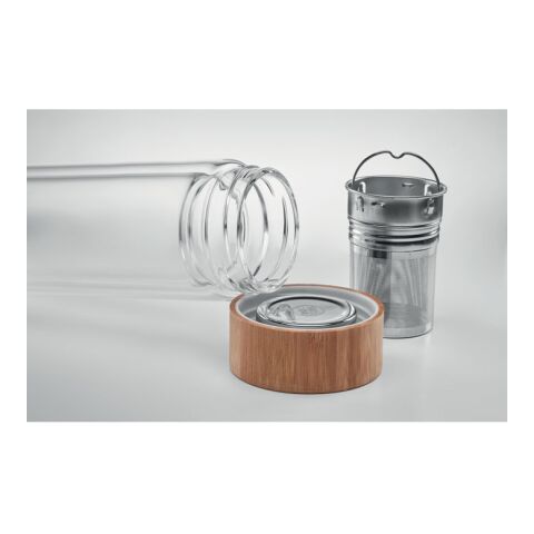 Double wall glass bottle 400ml transparent | No Branding | not available | not available