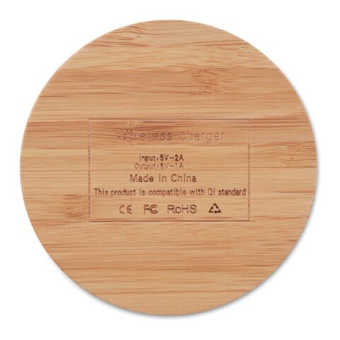 Wireless charger in bamboo 5W wood | No Branding | not available | not available