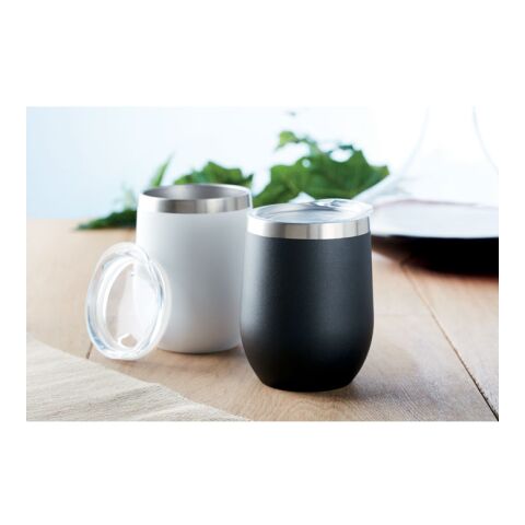 Double wall mug 300ml black | No Branding | not available | not available | not available