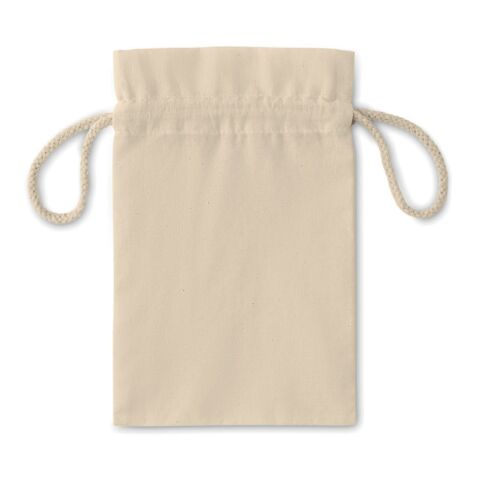 Beige cotton draw cord bag beige | No Branding | not available | not available | not available