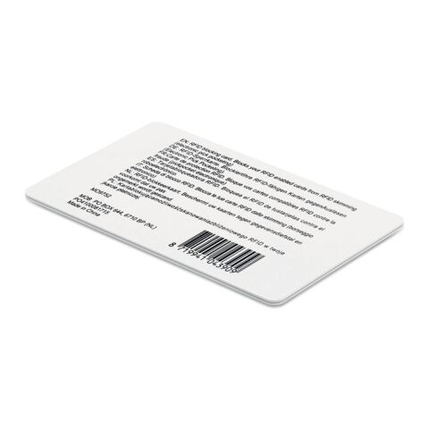 RFID blocking card white | No Branding | not available | not available | not available