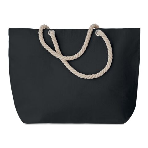 Beach bag with cord handle black | No Branding | not available | not available | not available