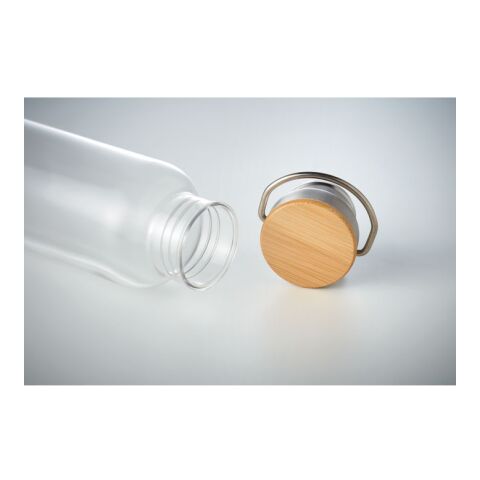 Tritan 800ml bottle bamboo top transparent | No Branding | not available | not available | not available
