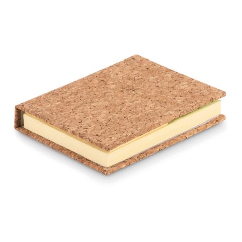 Cork sticky note memo pad with 50 large sheets beige | No Branding | not available | not available