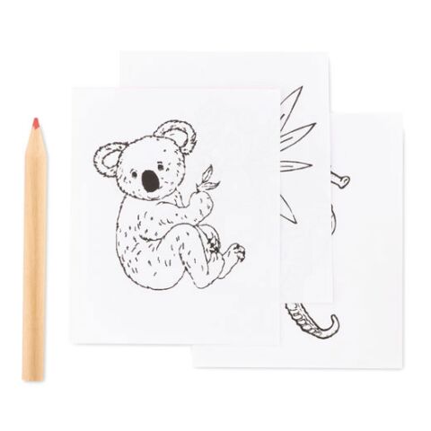 Colouring set with colouring sheets beige | No Branding | not available | not available | not available