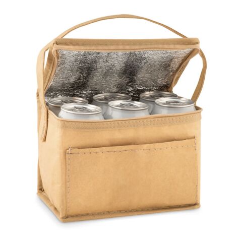 6 can woven paper cooler bag beige | No Branding | not available | not available