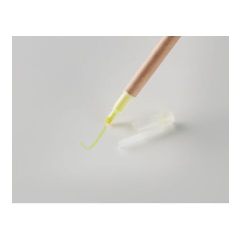2 in 1 carton pen highlighter yellow | No Branding | not available | not available