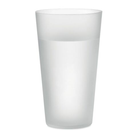 Reusable event cup 500ml transparent/white | No Branding | not available | not available