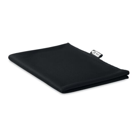 RPET sports towel and pouch black | No Branding | not available | not available | not available