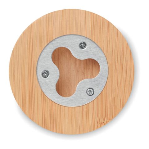 Bamboo bottle opener/ coaster wood | No Branding | not available | not available | not available